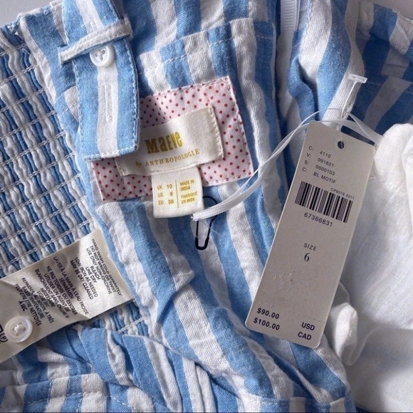 Anthropologie maeve striped embroidered cami - Picture 5 of 5